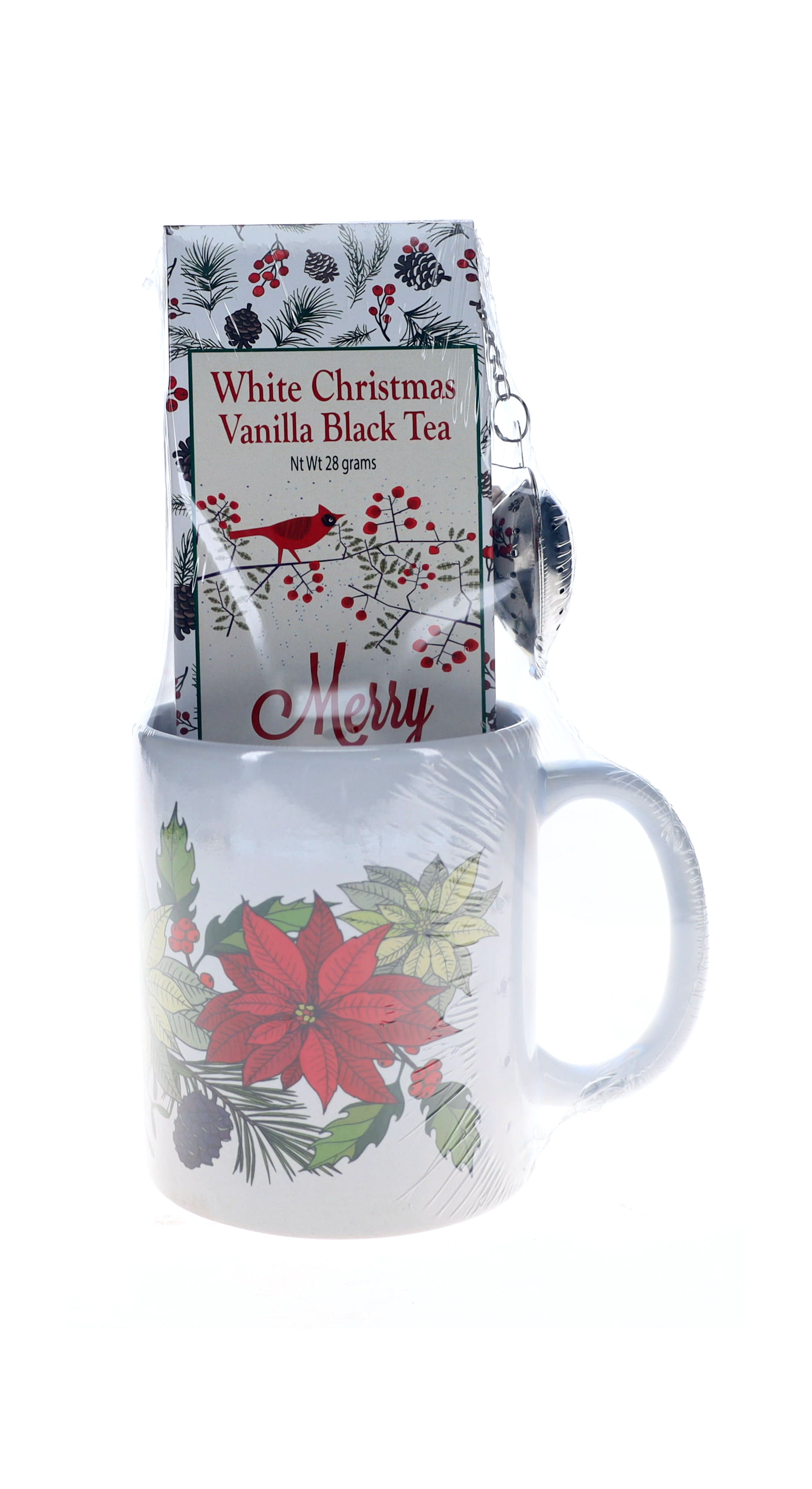 Christmas Tea in matching Tea Mug, Holiday Tea Gift