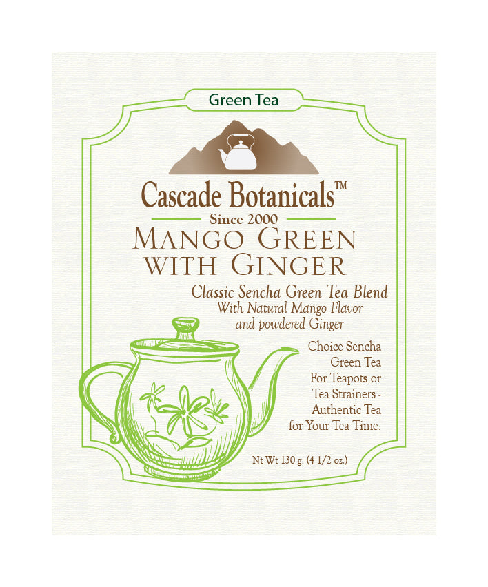 Green Tea, Mango Ginger, Loose Leaf, 4 1/2 oz.