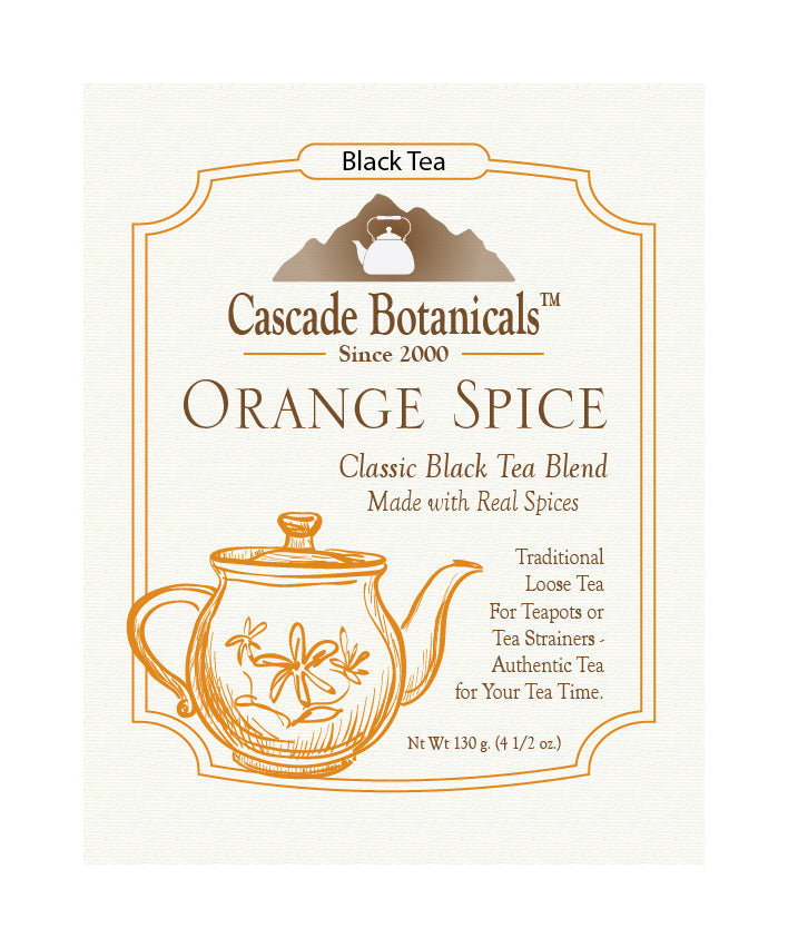 Black Tea, Orange Spice, Loose Leaf, 4 1/2 oz.