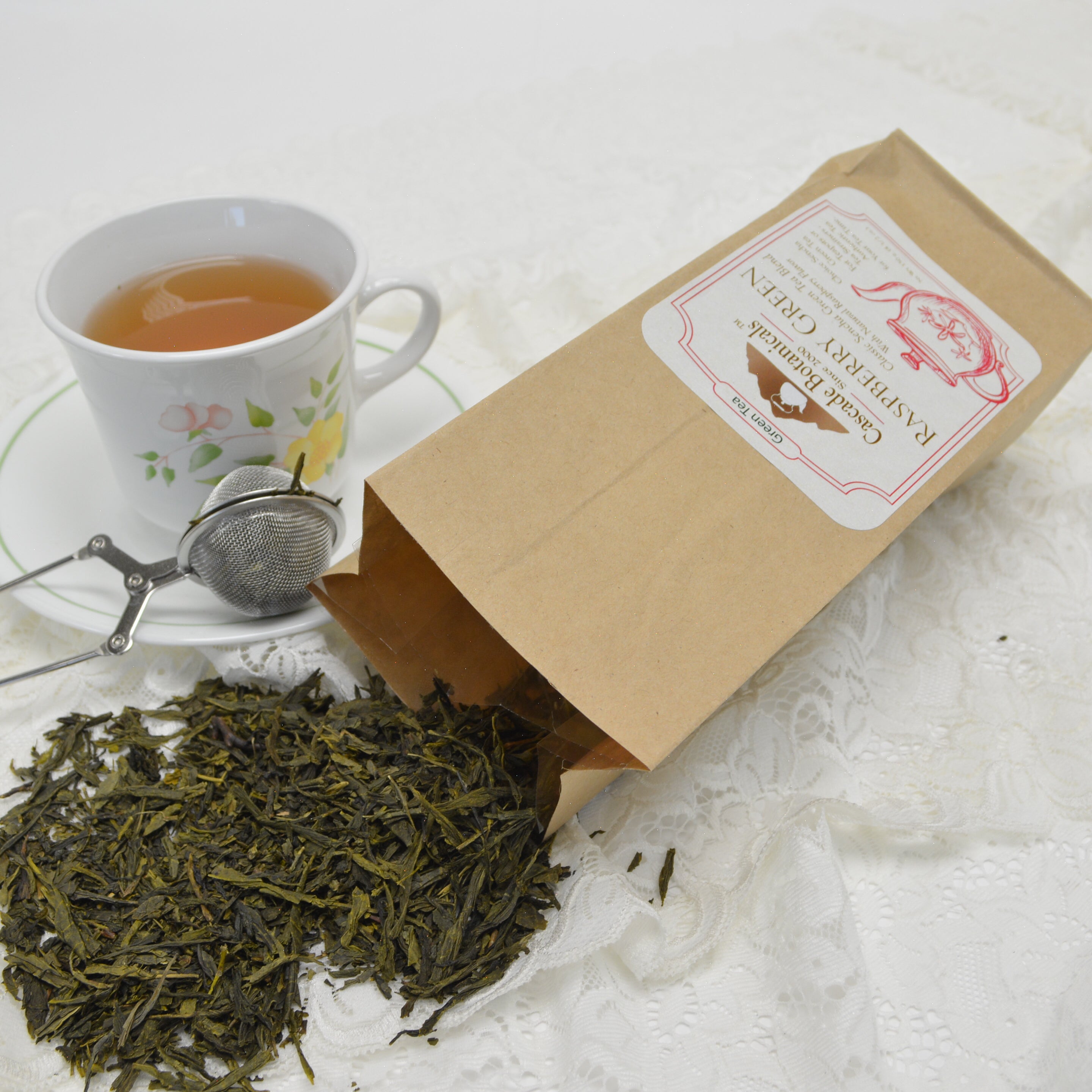 Green Tea, Mint Flavor, Loose Leaf, 4 1/2 oz.