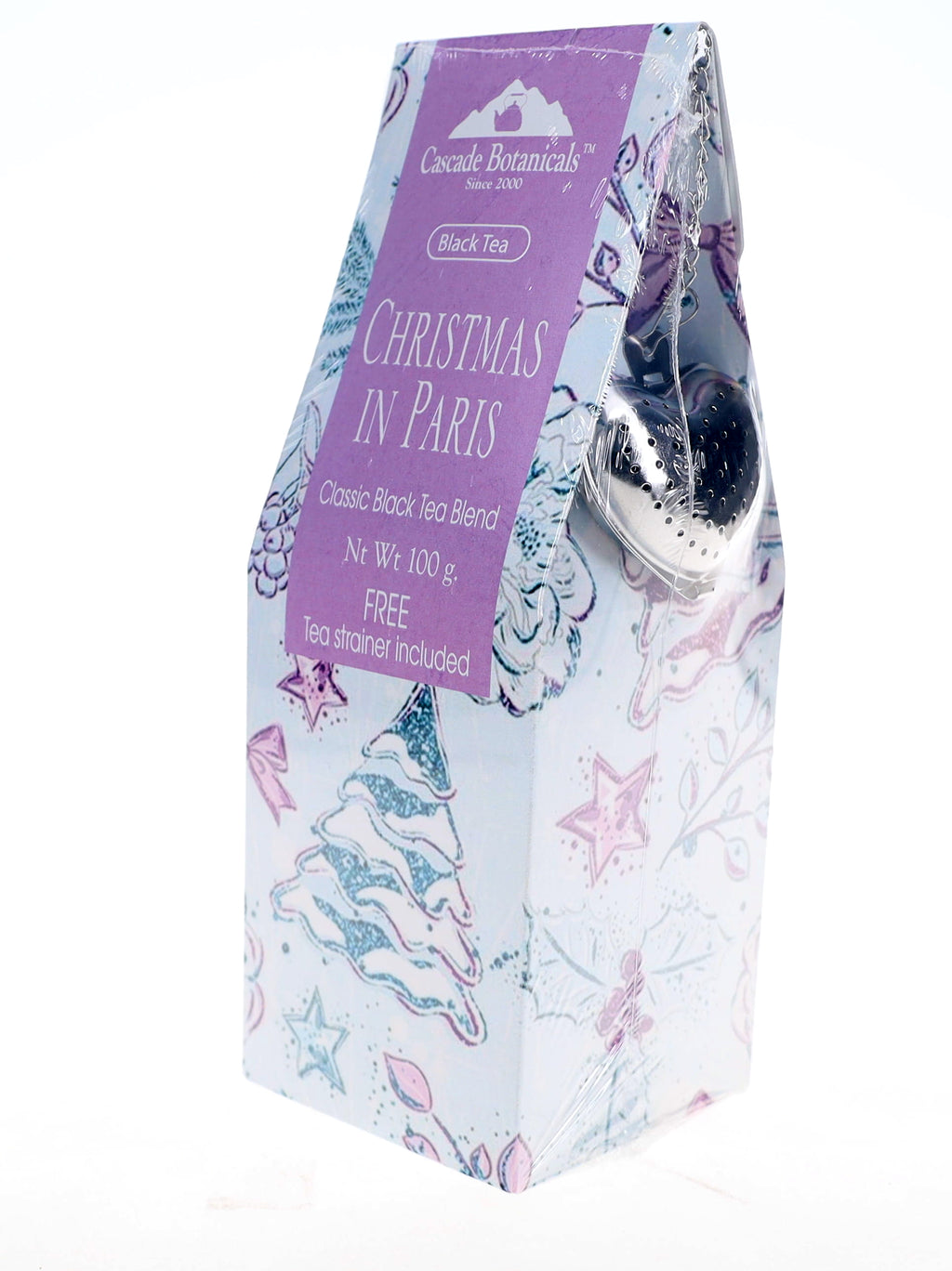 Christmas in Paris Black Tea – Holiday Gift with Free Tea Infuser, 100g