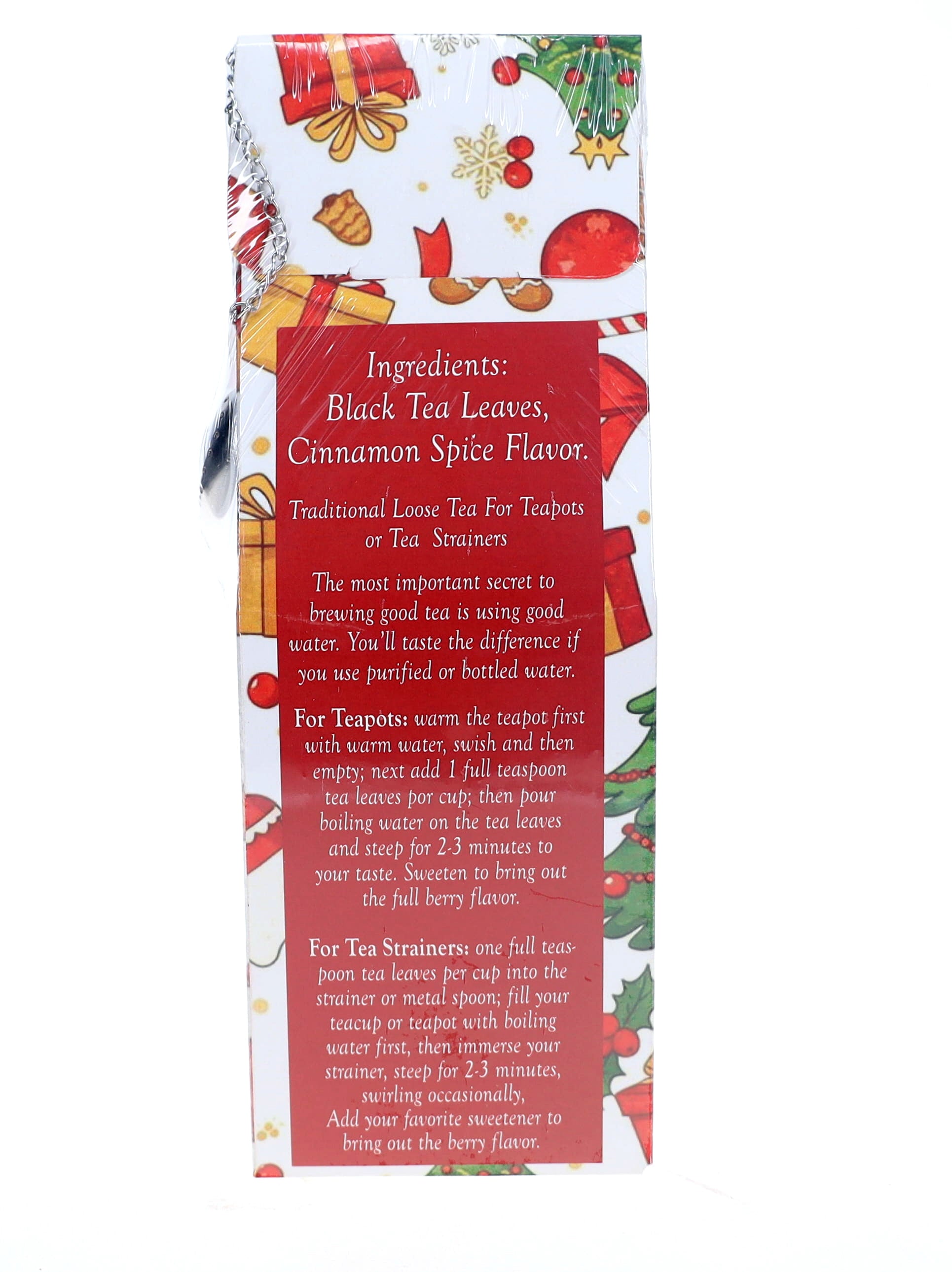 Cinnamon Spice Loose Black Tea, with Free Tea Strainer