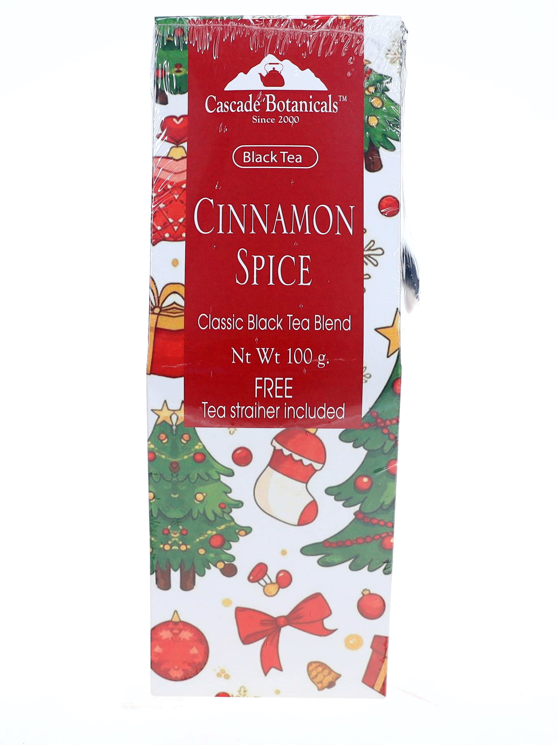 Cinnamon Spice Loose Black Tea, with Free Tea Strainer