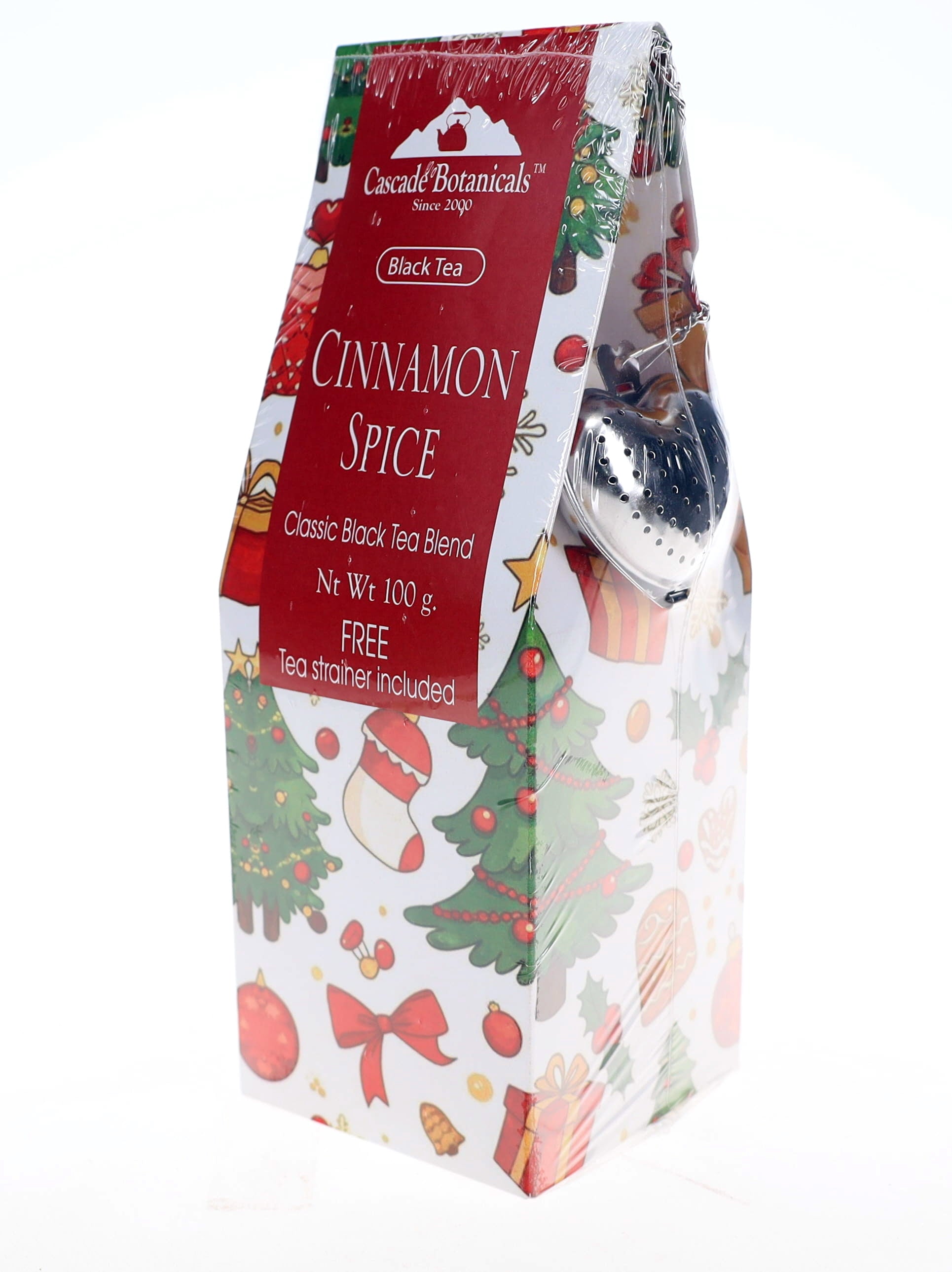Cinnamon Spice Loose Black Tea, with Free Tea Strainer