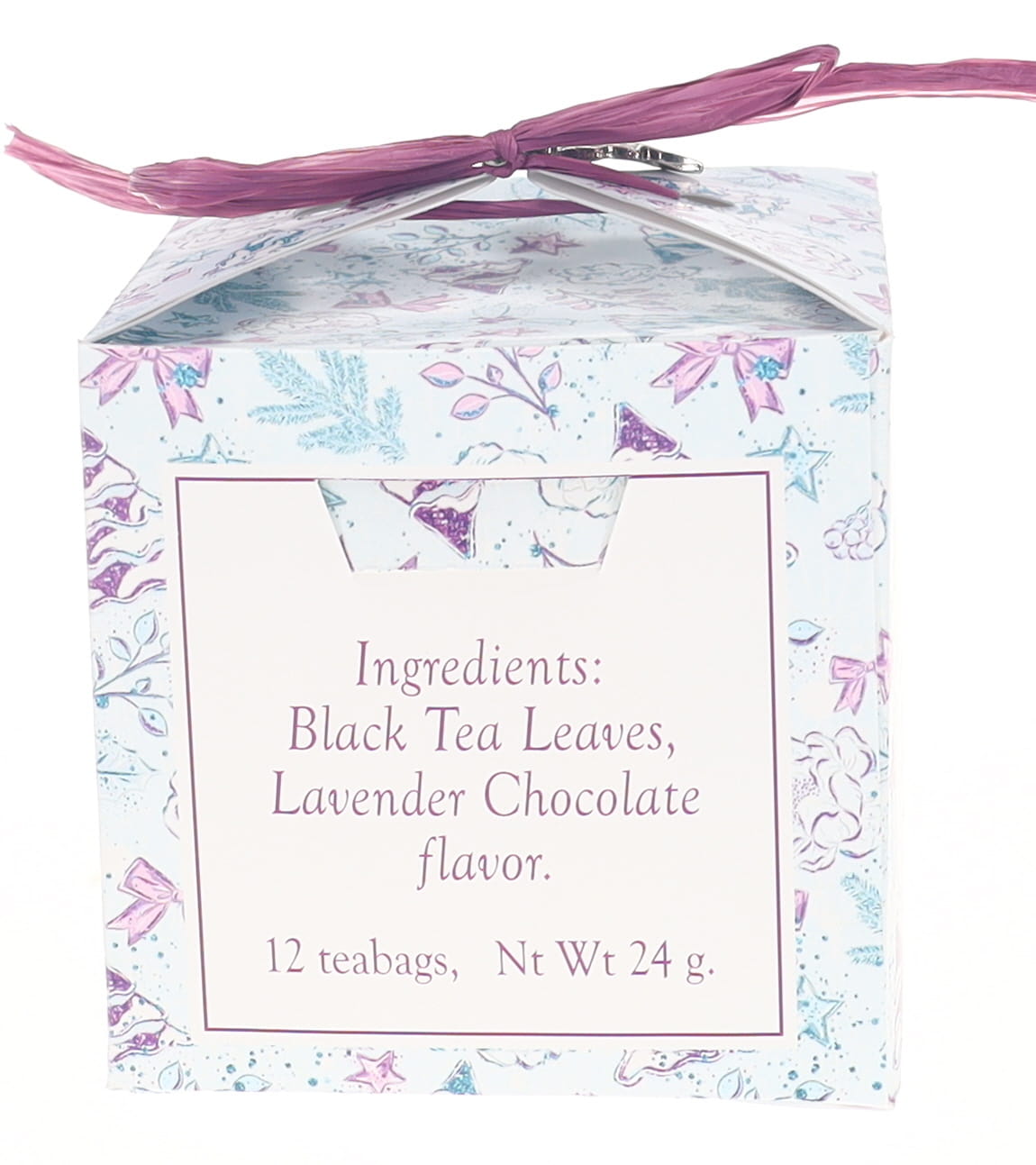 Christmas in Paris Black Tea – Lavender Chocolate, 12 Tea Bags