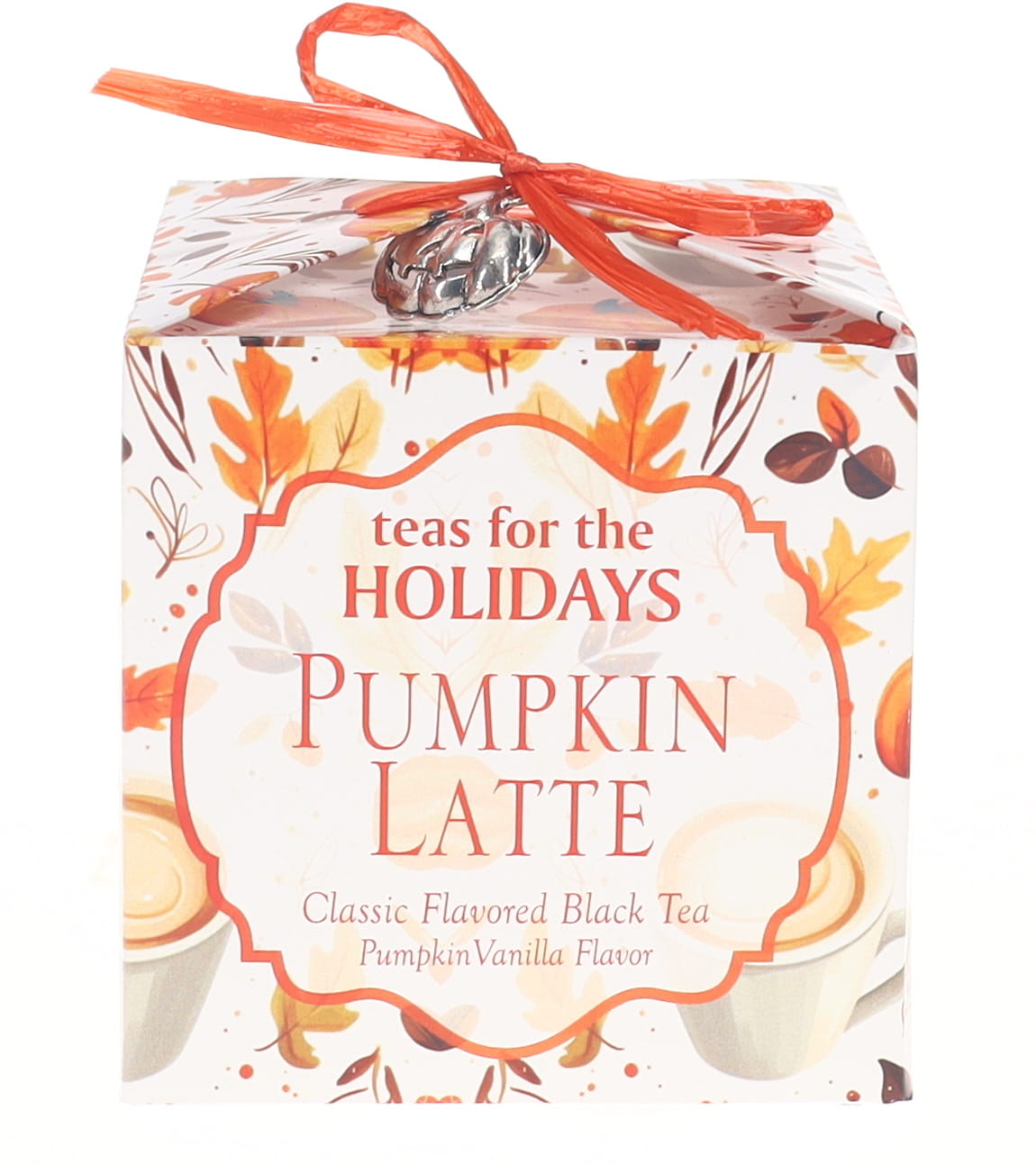 Pumpkin Latte, Cute Handmade Tea Box, Teabags