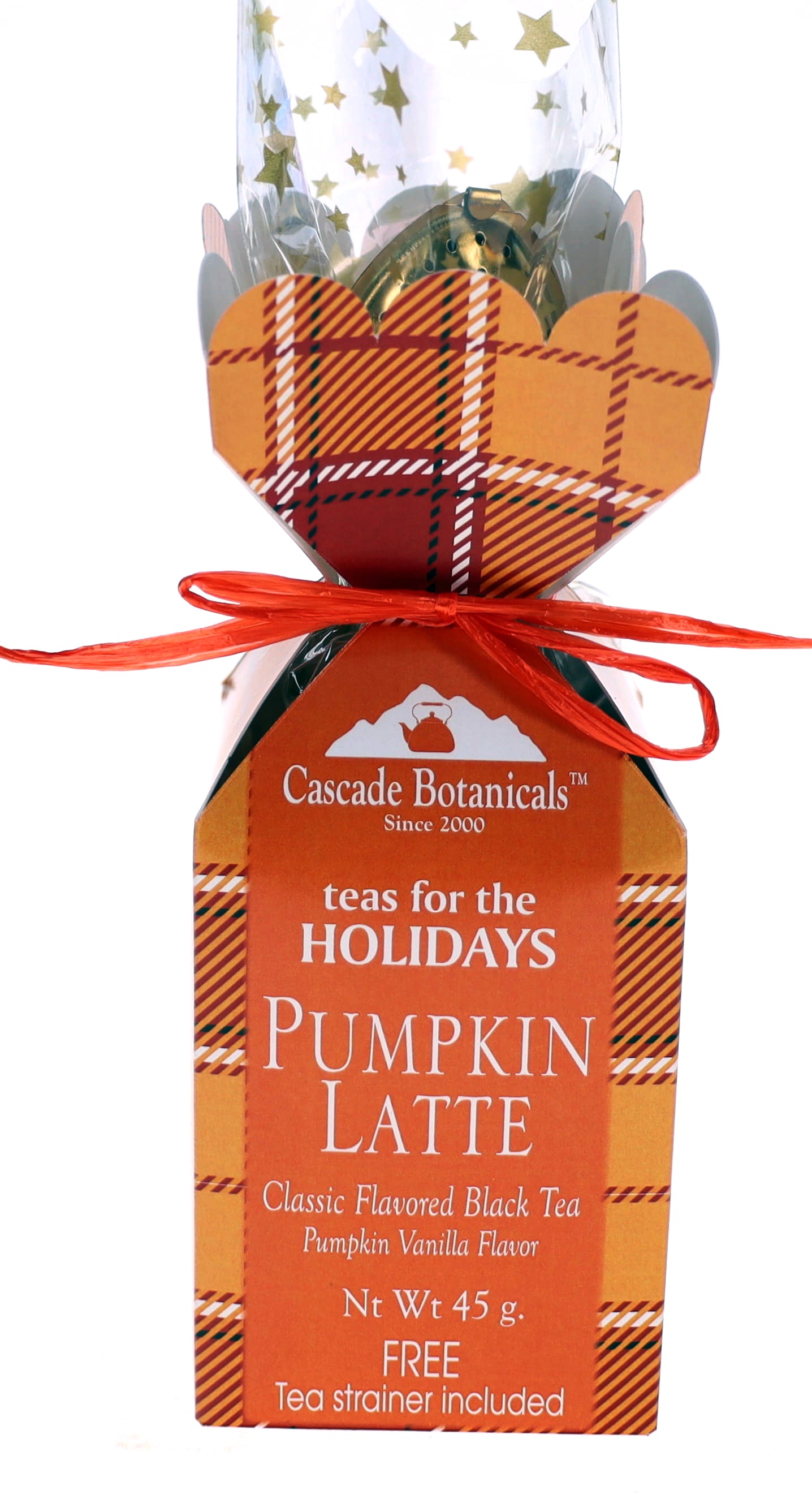 Pumpkin Latte Tea Box Gift, Seasonal Flavors, FREE INFUSER