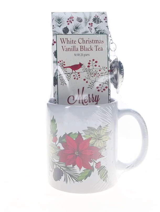 Christmas Tea in matching Tea Mug, Holiday Tea Gift