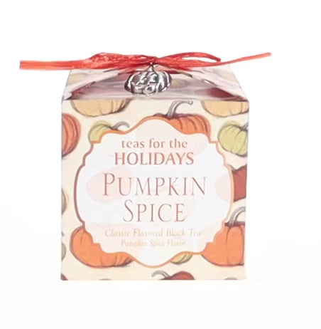 Pumpkin Spice, Cute Handmade Tea Box, Tea Bags