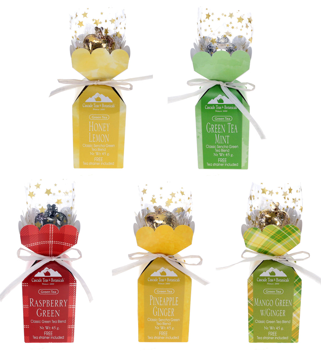 Premium Loose Green Tea Fancy Box with Infuser Include /Everyday🌿