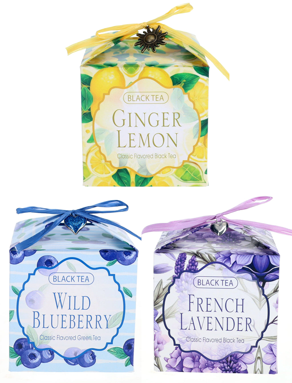 Black Tea, Cute Gift Box, 12 Tea Bags, Delicious Fruit Flavors