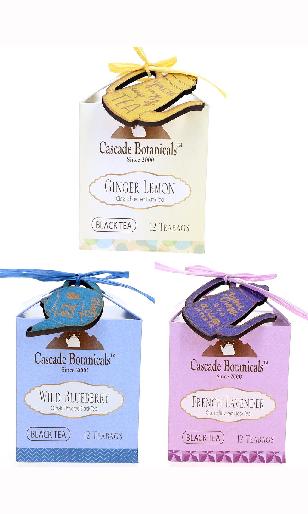 Black Tea with a Unique Pretty Wooden Charm