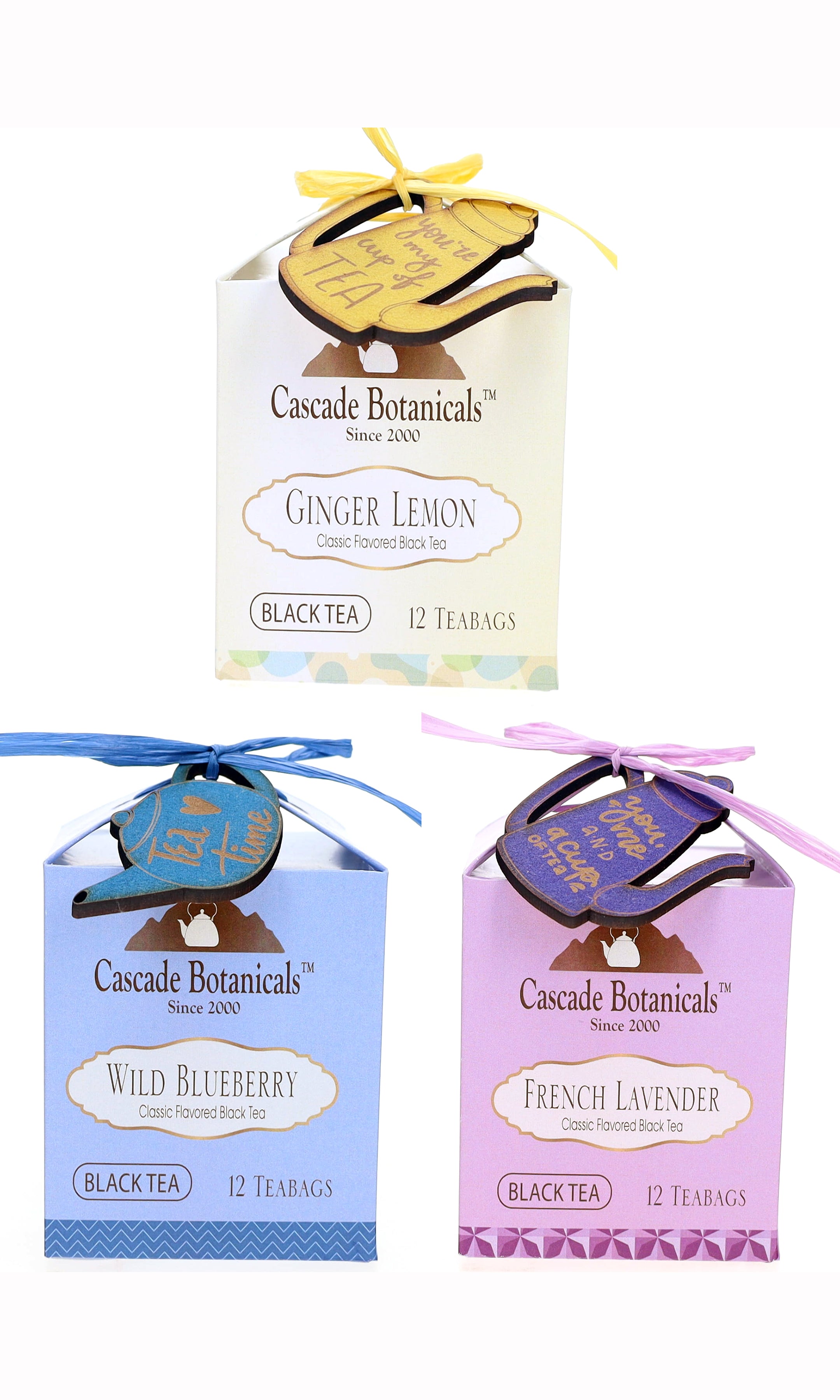 Black Tea with a Unique Pretty Wooden Charm