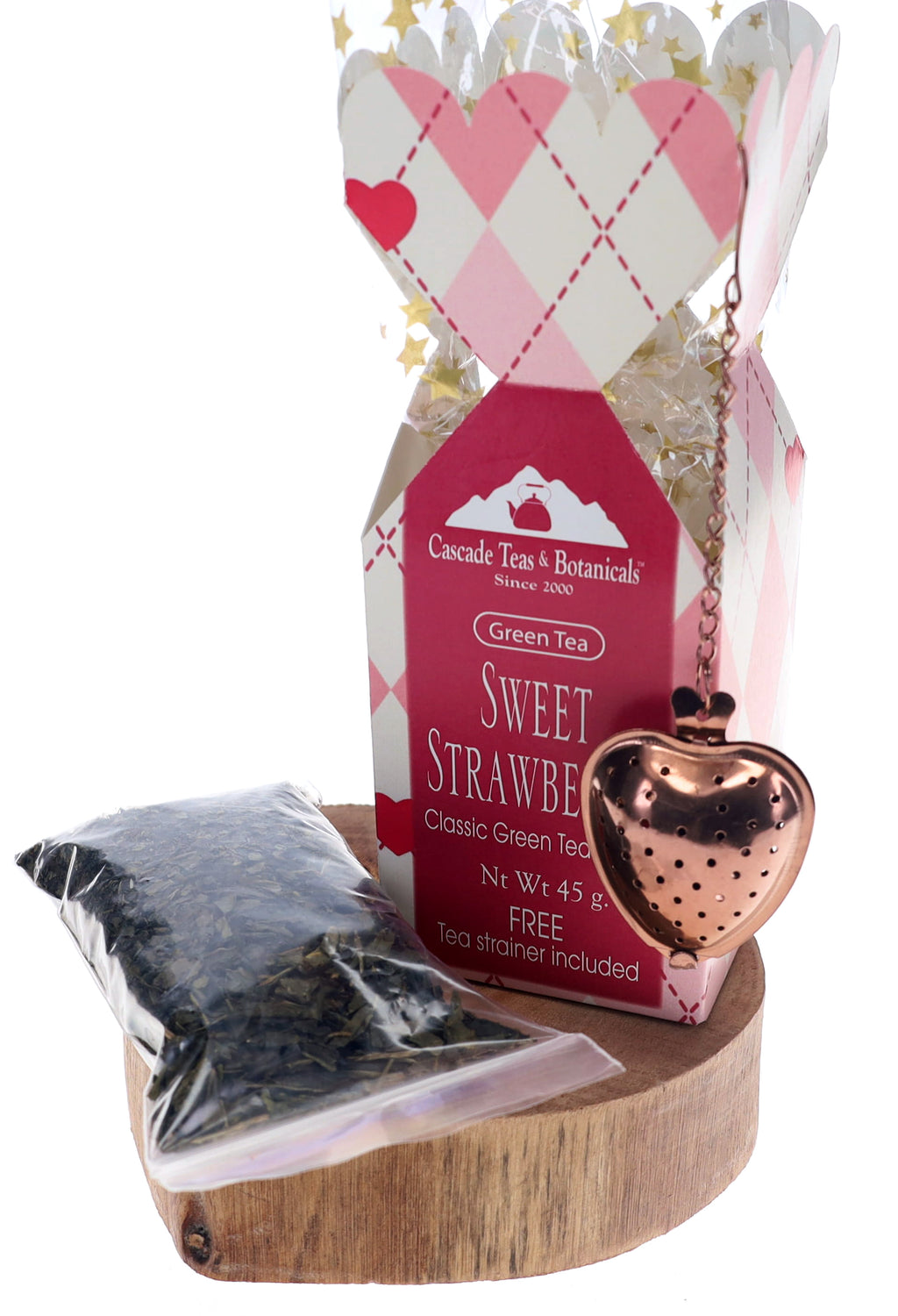 Valentine's Day Gift-Gourmet Green Tea Set with infuser💕