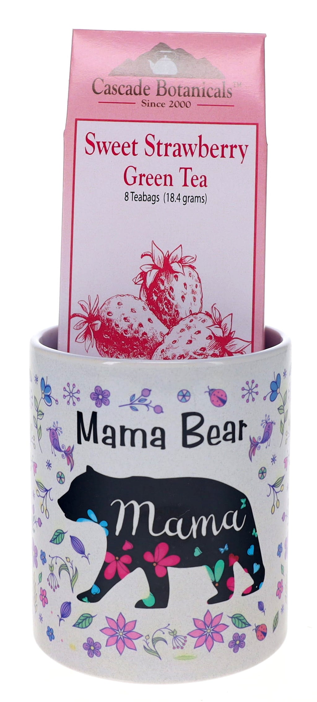 Green Tea Set Tea Bags, Mother's Day Mug Mama Bear