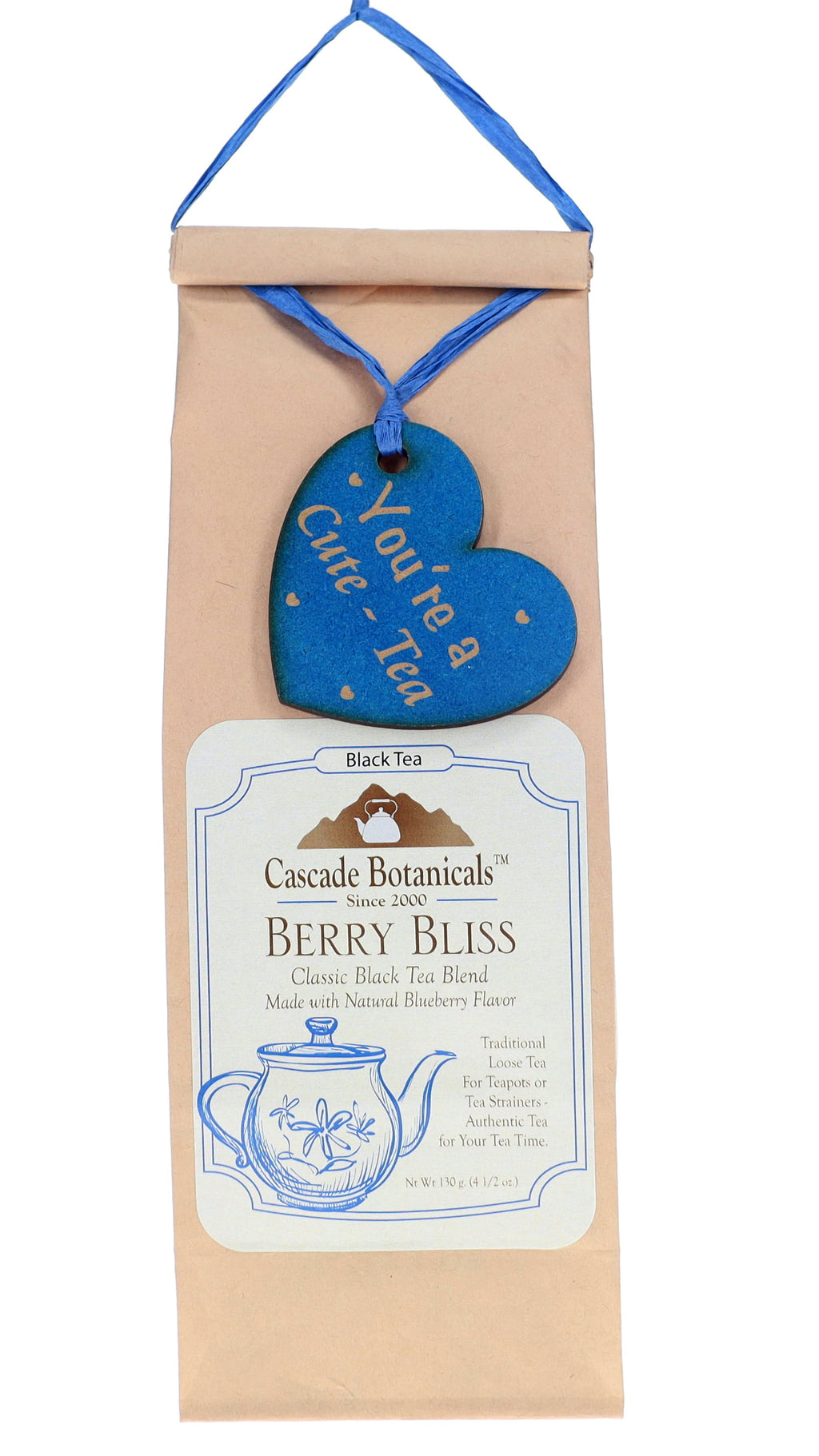 Valentine's Day💖🌿, Tea with a Unique Wooden Heart Charm