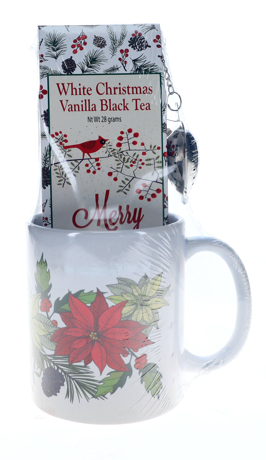 Christmas Tea in matching Tea Mug, Holiday Tea Gift